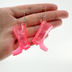 Gardening Earrings, Rain Boot Earrings, Garden Gift, Spring Dangles, Earrings